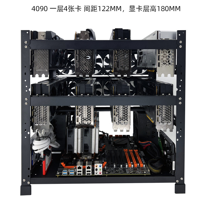 Stackable Open Air GPU Rack 6  - Gpu Mining Rig Frame 8 Gpu recension och pris