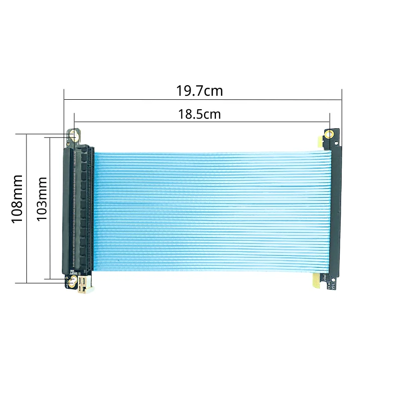 Double Reverse Pci-e 4.0 Riser - Itx Gpu Riser Pcie 4.0 16X recension och pris