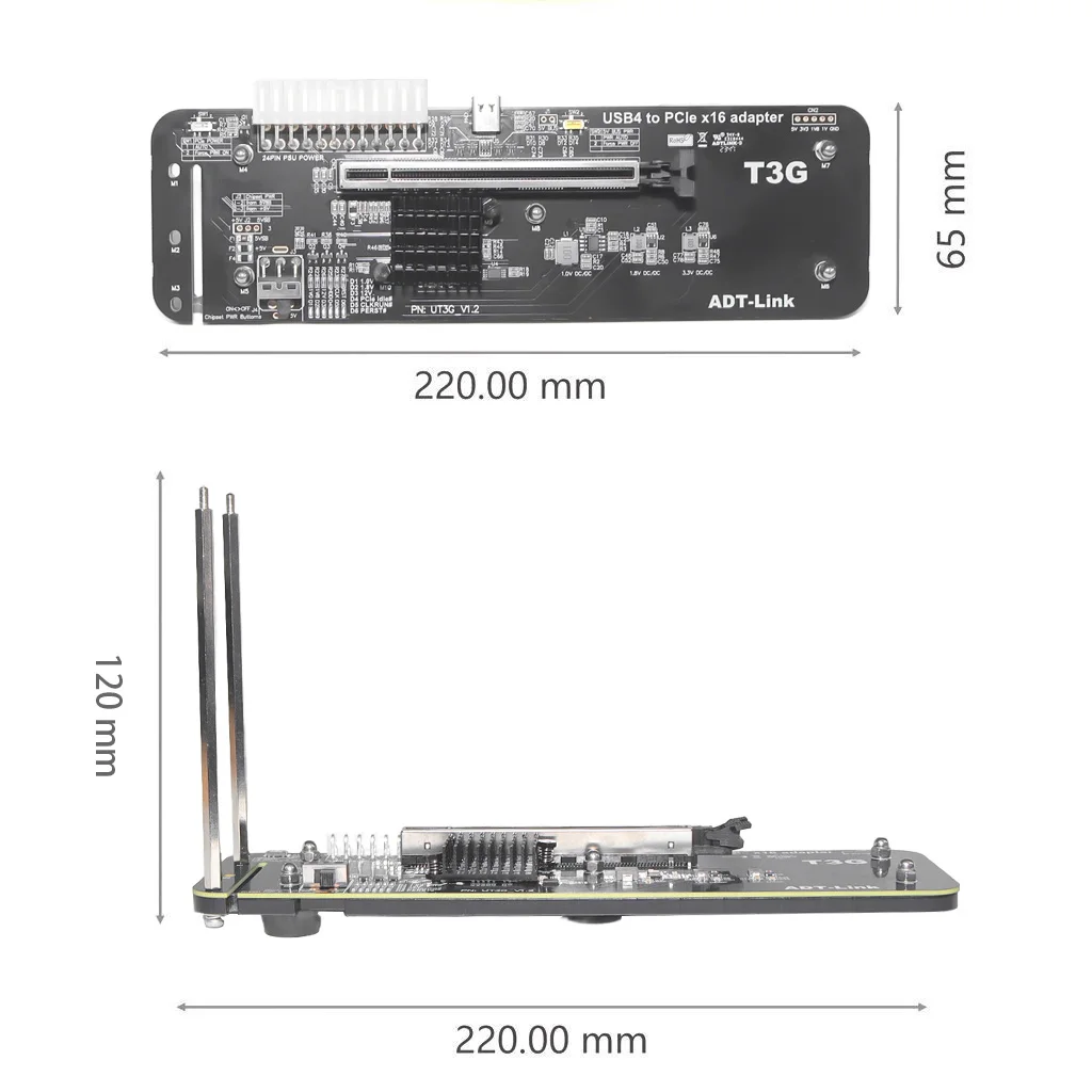 ADT UT3G For NUC ITX STX Noteb - Gpu External Dock Egpu Thunderbolt 4 recension och pris