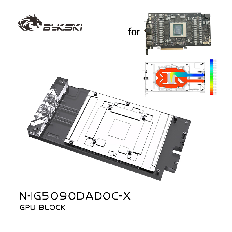 Bykski N-IG5090DADOC-X GPU Blo - Rtx 5090 32Gb recension och pris