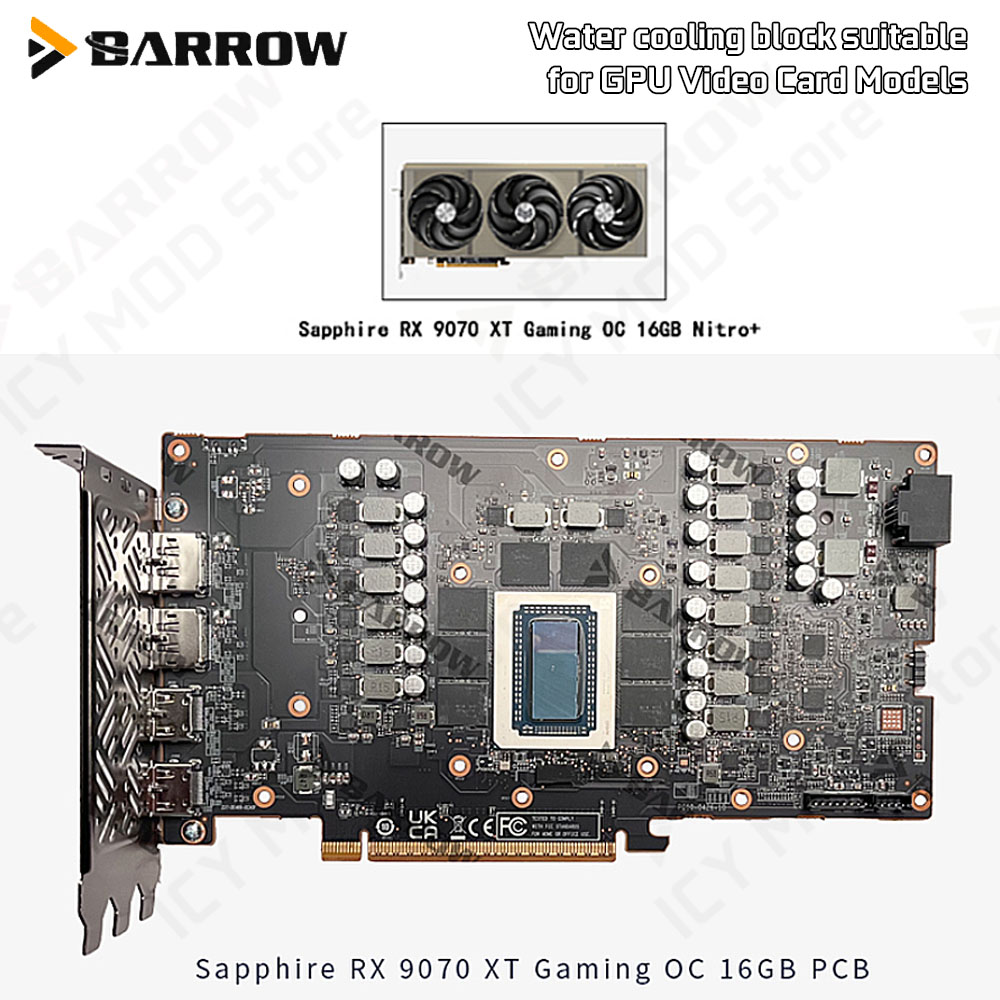 Barrow Graphics Card Water Coo - Rx 9070 Xt recension och pris