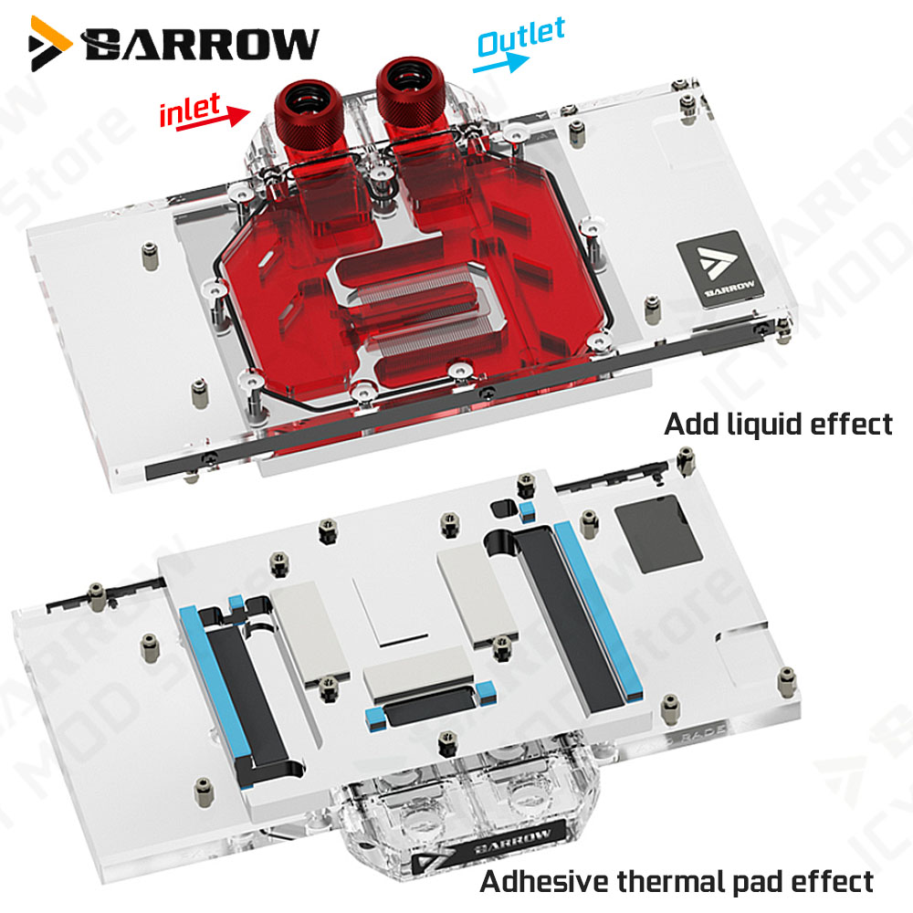 Barrow Graphics Card Water Coo - Rx 9070 Xt recension och pris