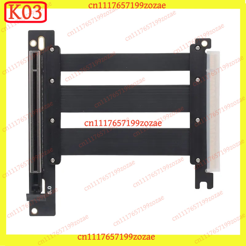 K03 PCIe 5.0 X16 90‑Degree Slo - Pcie 5.0 Gpu Riser Cable recension och pris