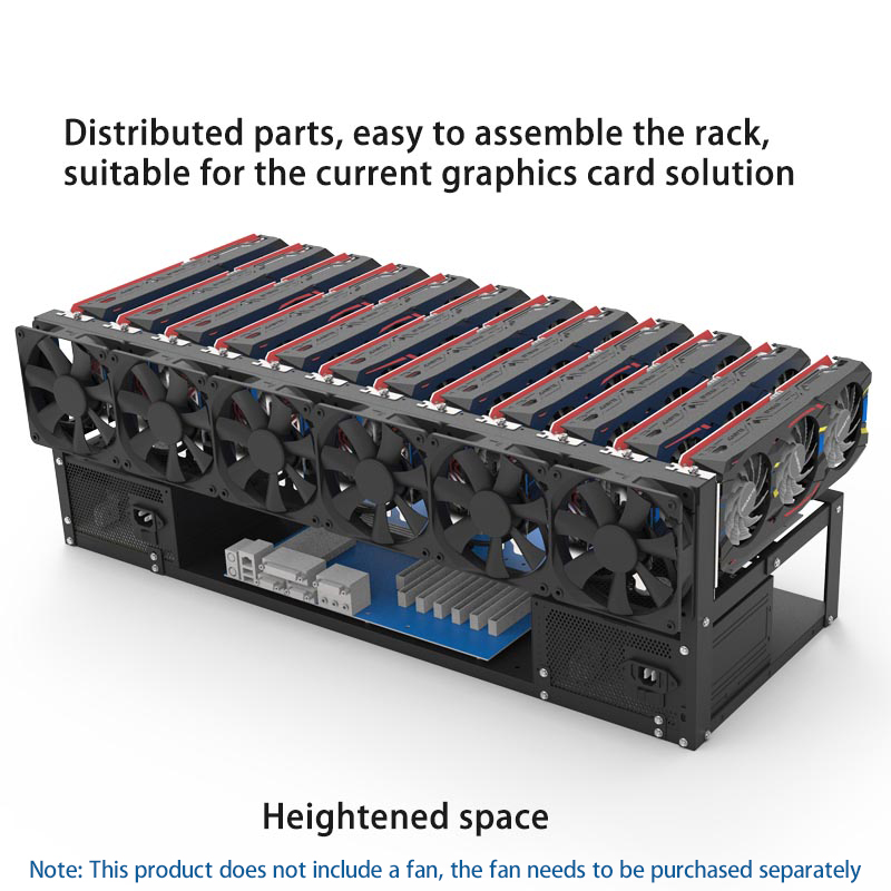 6/8/12 Cards GPU Bracket Open  - Gpu Mining Rig Frame 8 Gpu recension och pris