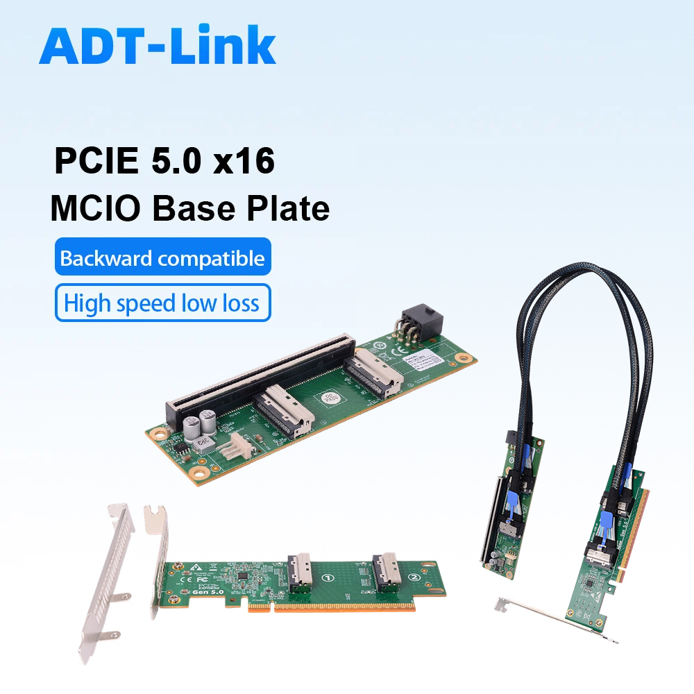 ADT-Link PCIe 5.0 X16 To MCIO  - Pcie 5.0 Gpu Riser Cable recension och pris
