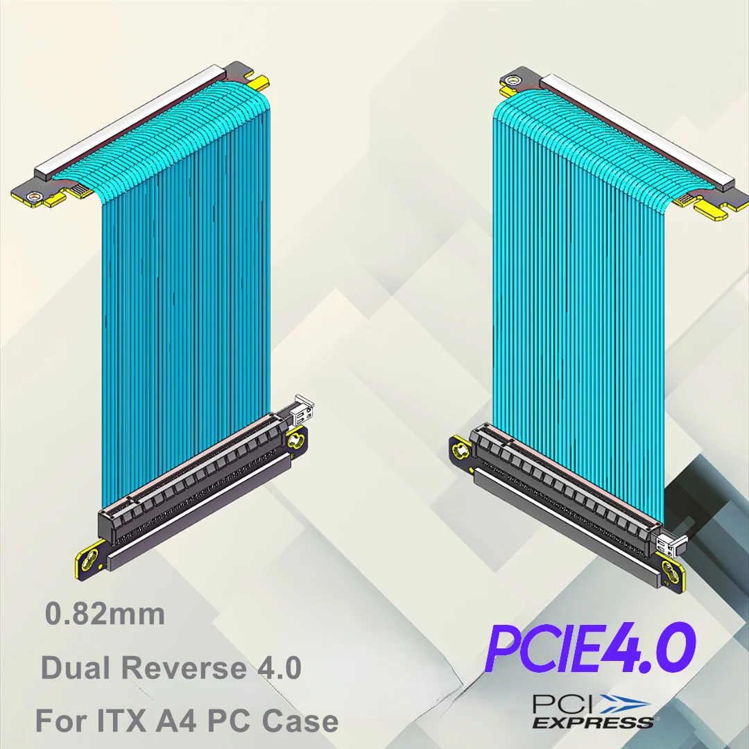 Dual Reverse Pcie 4.0 Riser Ca - Itx Gpu Riser Pcie 4.0 16X recension och pris