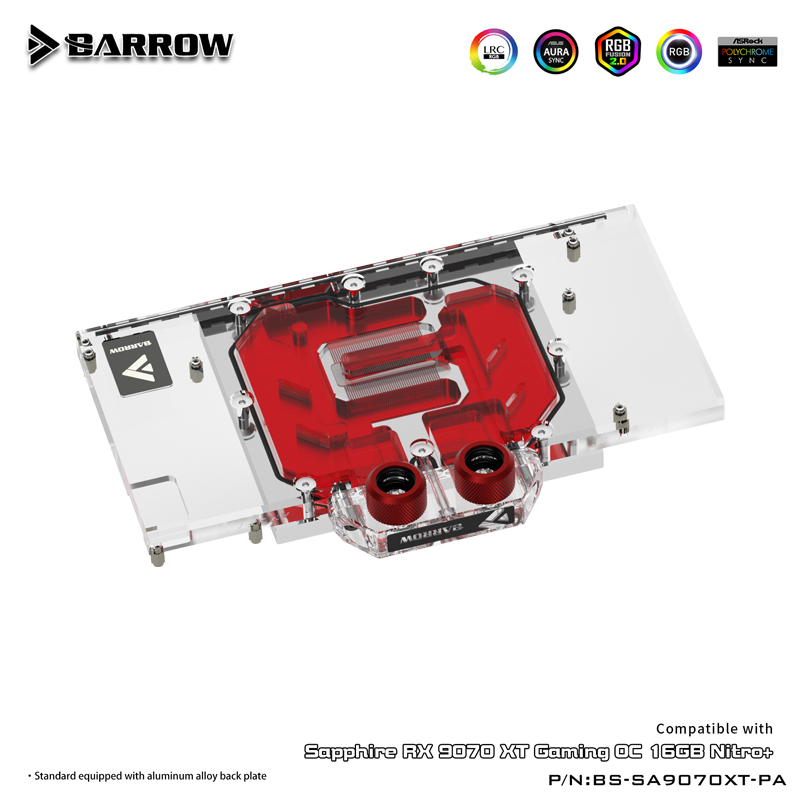 GPU Water Block For SAPPHIRE R - Rx 9070 Xt recension och pris