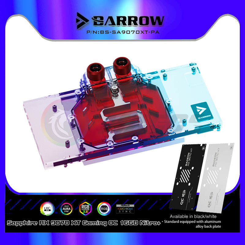 GPU Water Block For SAPPHIRE R - Rx 9070 Xt recension och pris