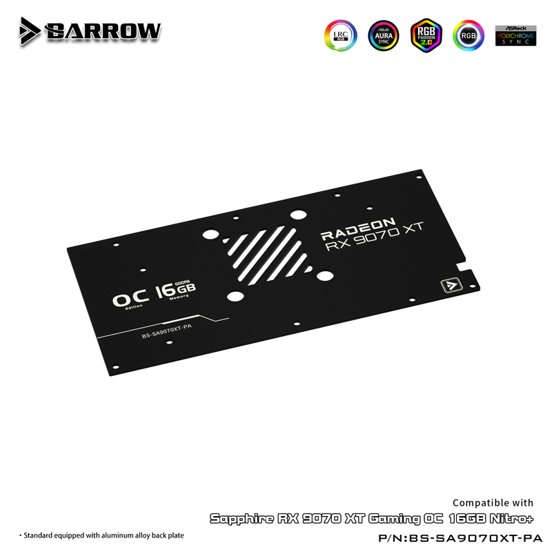 GPU Water Block For SAPPHIRE R - Rx 9070 Xt recension och pris