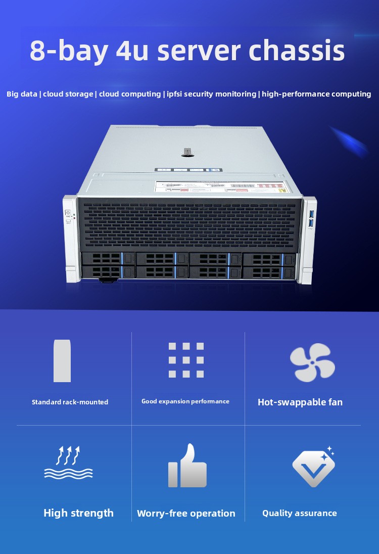 8-Disk 4U Rack-type Multi-disk - Server Gpu Chassis 4U recension och pris