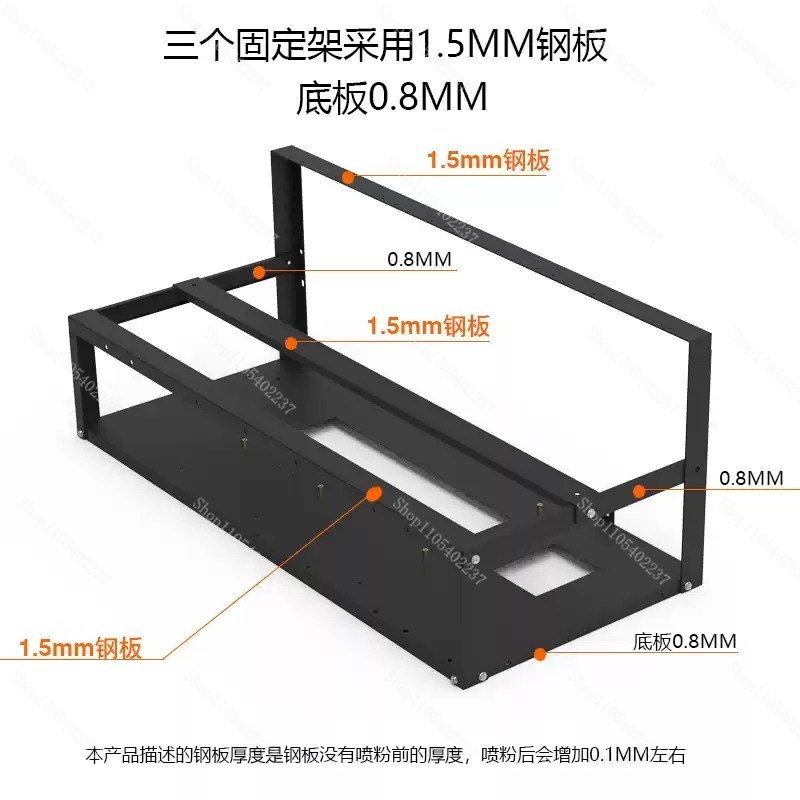 Open Frame GPU Mining Rig Fram - Gpu Mining Rig Frame 8 Gpu recension och pris