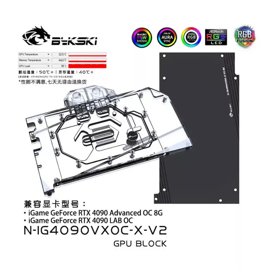 Bykski Water Block for Colorfu - Rtx 4090 Water Block recension och pris