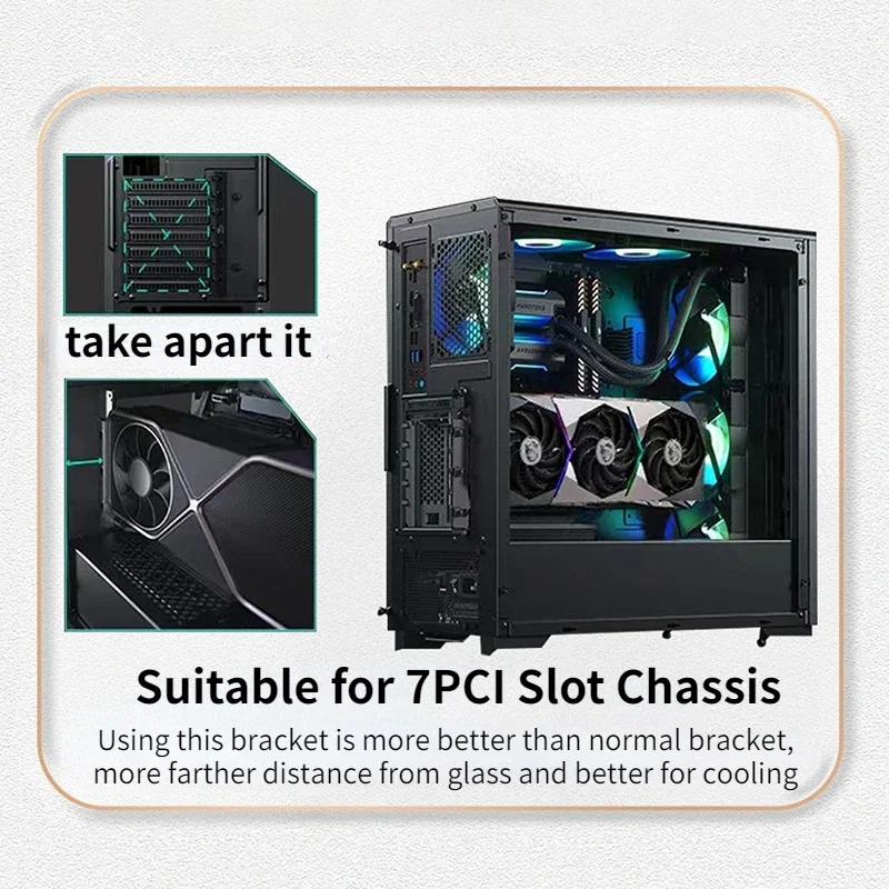 Vertical GPU Mount Bracket PC  - Pcie 5.0 Gpu Riser Cable recension och pris