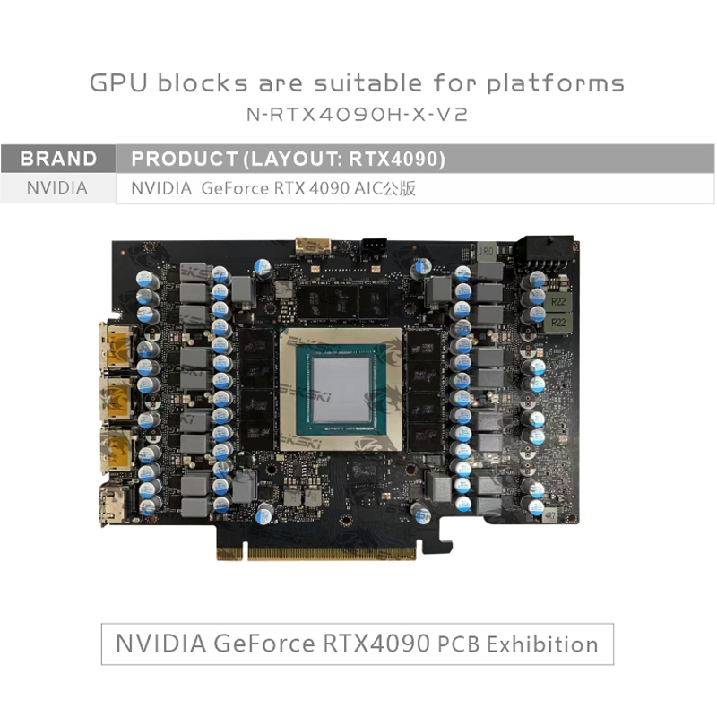 Bykski GPU Block for NVIDIA RT - Rtx 4090 Water Block recension och pris