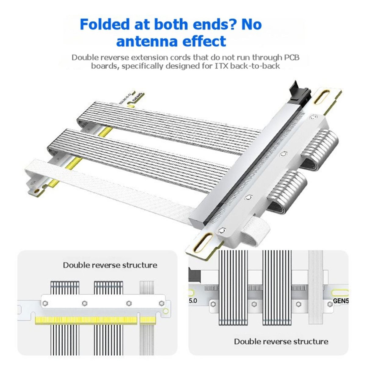 L70A PCIe 5.0 X16 Riser Cable  - Pcie 5.0 Gpu Riser Cable recension och pris