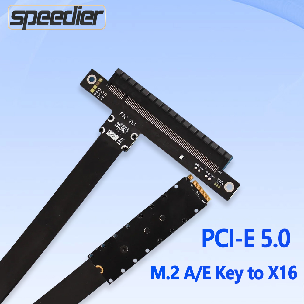 PCIe 5.0 X16 To M.2 NVMe Key M - Pcie 5.0 Gpu Riser Cable recension och pris